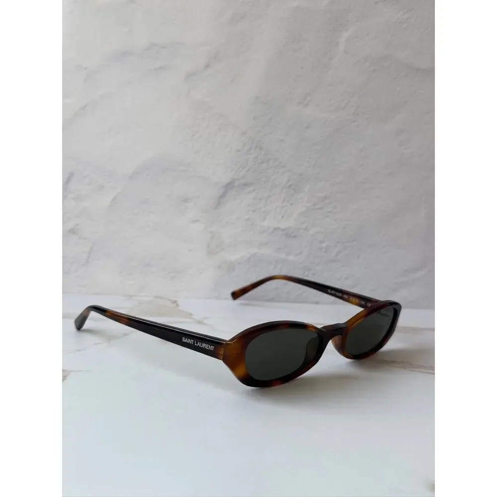 NEW Saint Laurent SL871 Sue Havana Brown Cat Eye Sunglasses